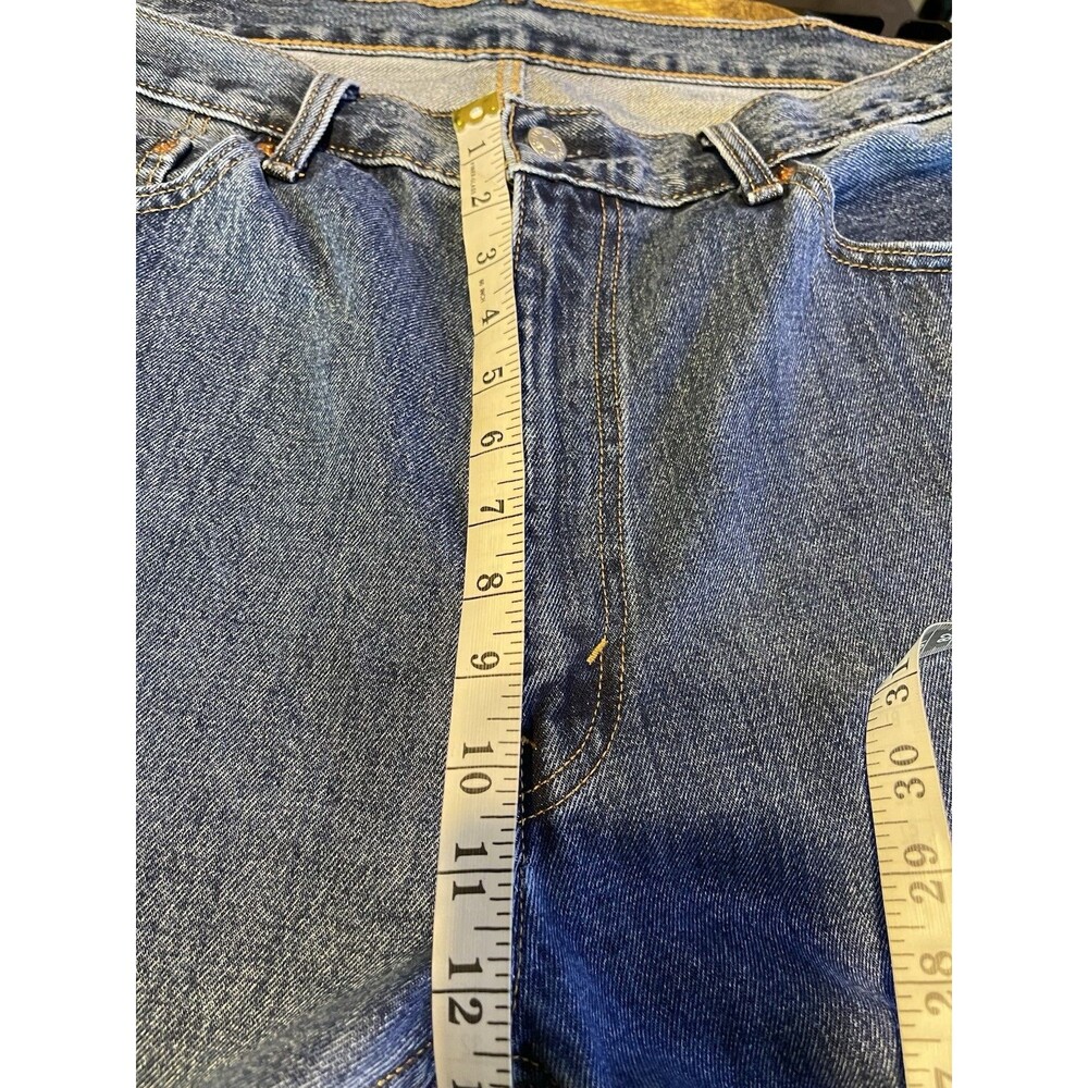 Levi's 505 Men's Regular Fit Straight Leg Jeans Blue Denim 40x29 Normcore Grunge - Picture 12 of 15